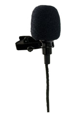 Tetra-Teknica Essentials Series Lavalier Lapel Clip-on Omni-directional Microphone, Color Black