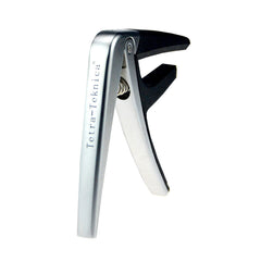 Tetra-Teknica Essential Series EGC-08 Single-handed Zinc Alloy Guitar Capo, Color Silver, Matte finish