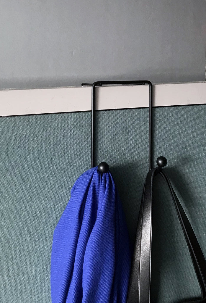 thumbnail image 2 of Tetra-Teknica Cubi-pro CWH03-2P Over-The-Panel Cubicle Partition Wall Garment Hanger 2 of 12