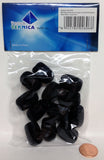 Tetra-Teknica MNWSDP Mini-size Lapel Microphone Windscreen, Color Black, One Dozen Pack