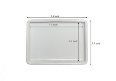 Tetra-Teknica Less is More Series SD-2P Porcelain Soap Dish, Color White, 2 per Pack