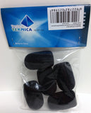 Tetra-Teknica XFFZ5P-BLK Lapel & Headset Microphone Windscreen, Color Black, 5-Pack